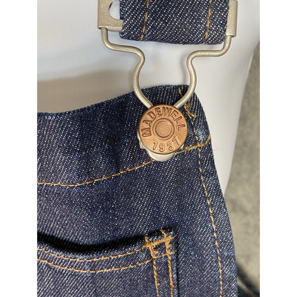 Madewell Overall Medium Flea Market Flare Denim in Dark Washed indigo Baggy Y2K - Picture 3 of 13